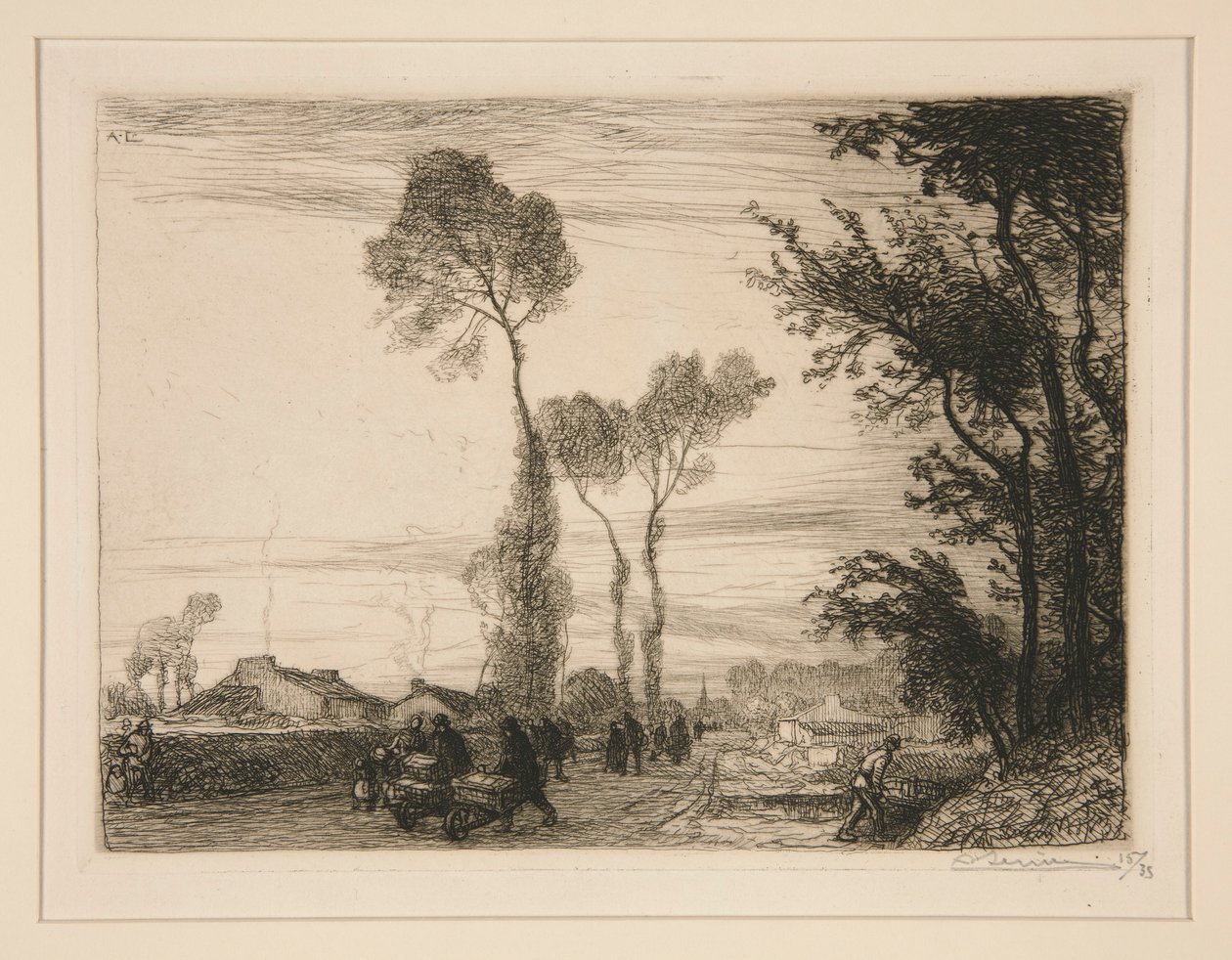 市场回归？ (Saint-Jean-de-Monts)（市场回报[Saint-Jean-de-Monts]） 作者 奥古斯特·勒佩雷（Auguste Lepere）