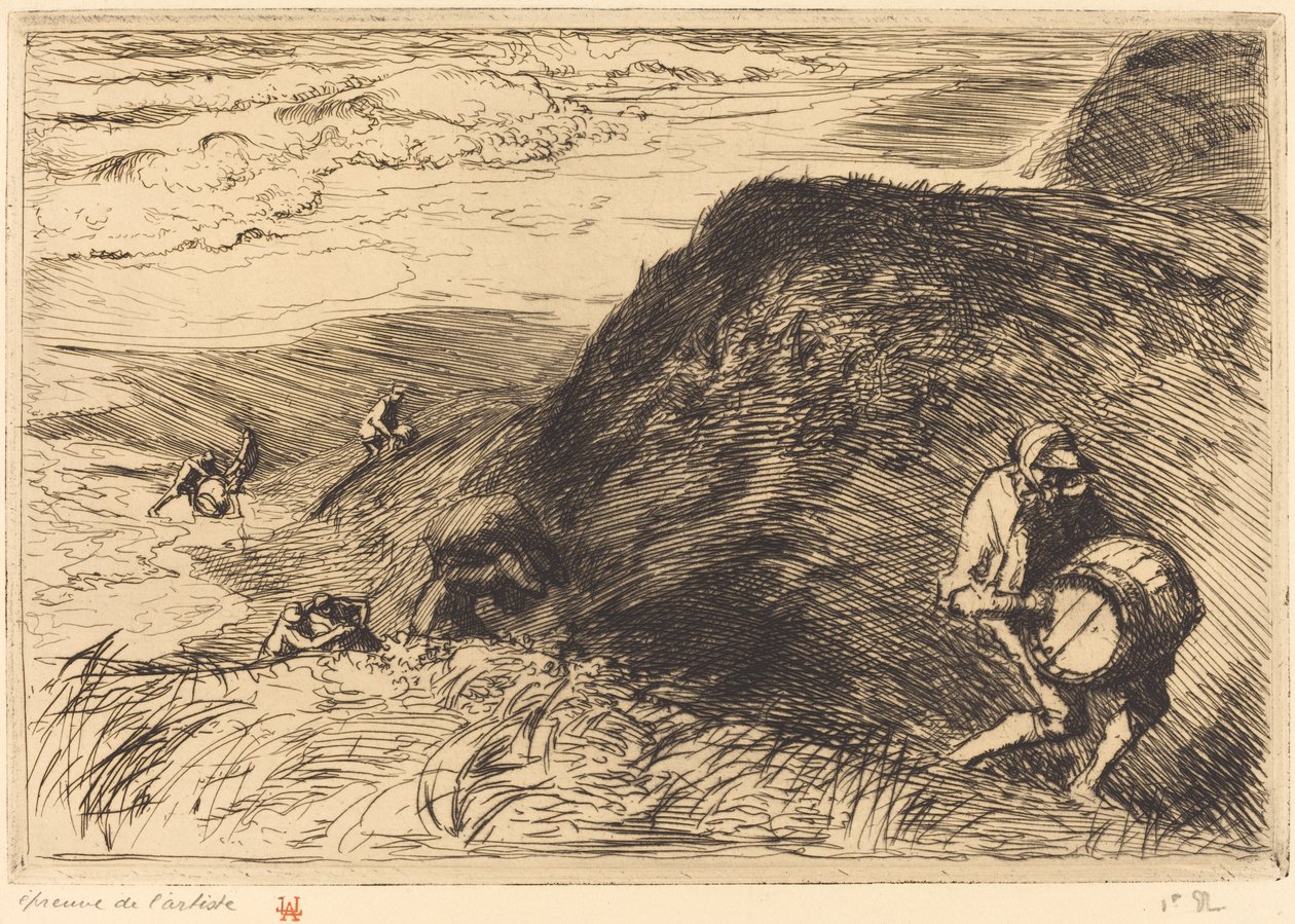 Wreckers, Saint-Jean-de-Monts (Wreckers, Saint-Jean-de-Monts) 作者 奥古斯特·勒佩雷（Auguste Lepere）