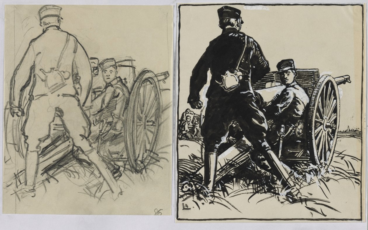 比利时人，1914年。 作者 奥古斯特·路易斯·勒佩尔