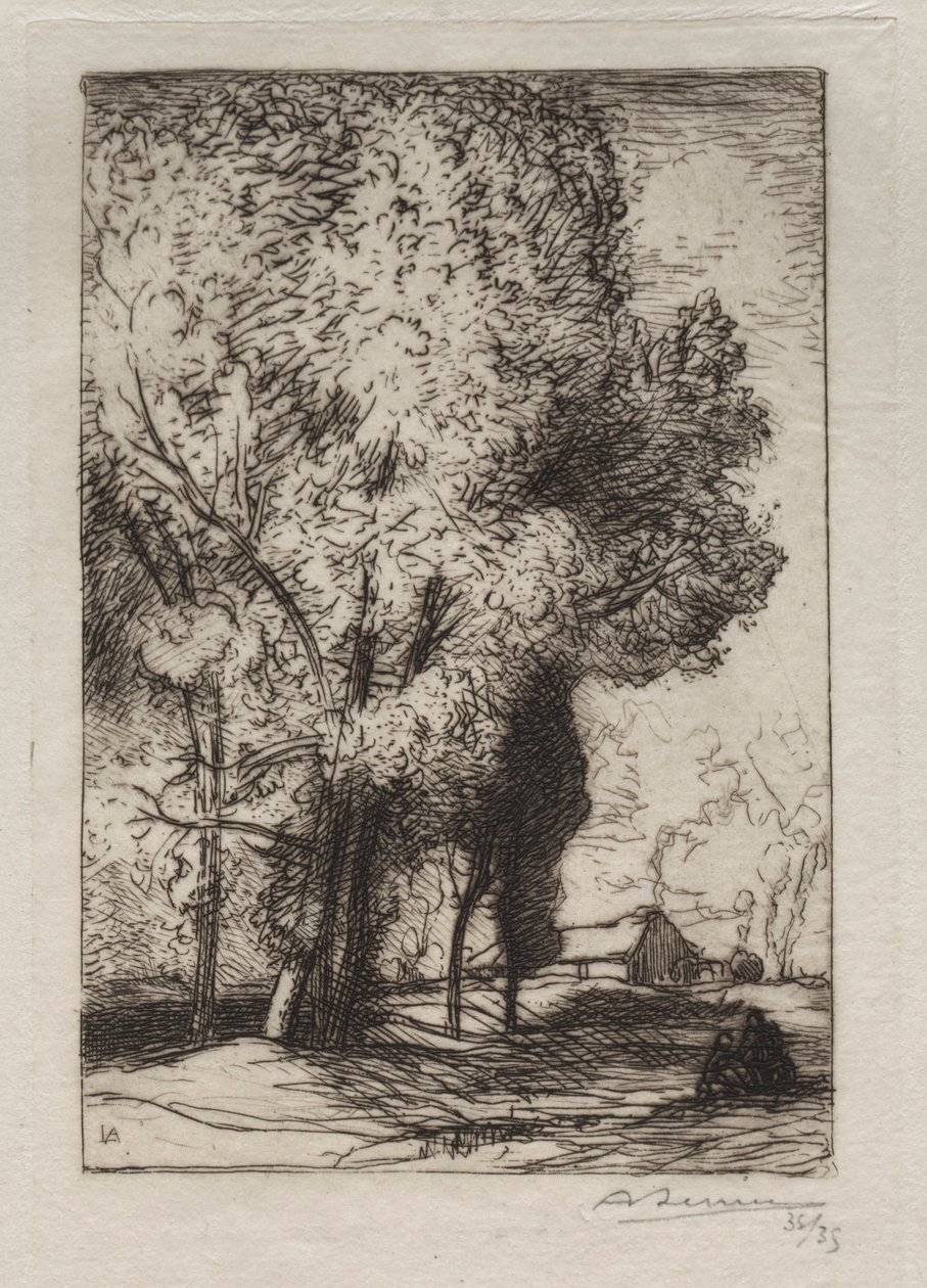 Bourrine dans les Peupliers，1911年。 作者 奥古斯特·路易斯·勒佩尔