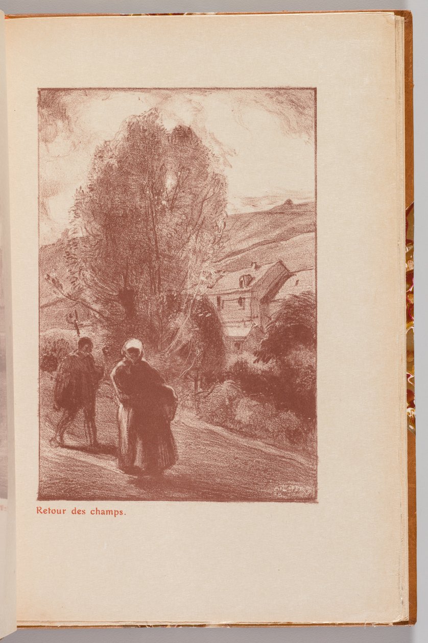 奥古斯特·莱佩（AugusteLepère）的展览目录：《从田野归来》，1908年。 作者 奥古斯特·路易斯·勒佩尔