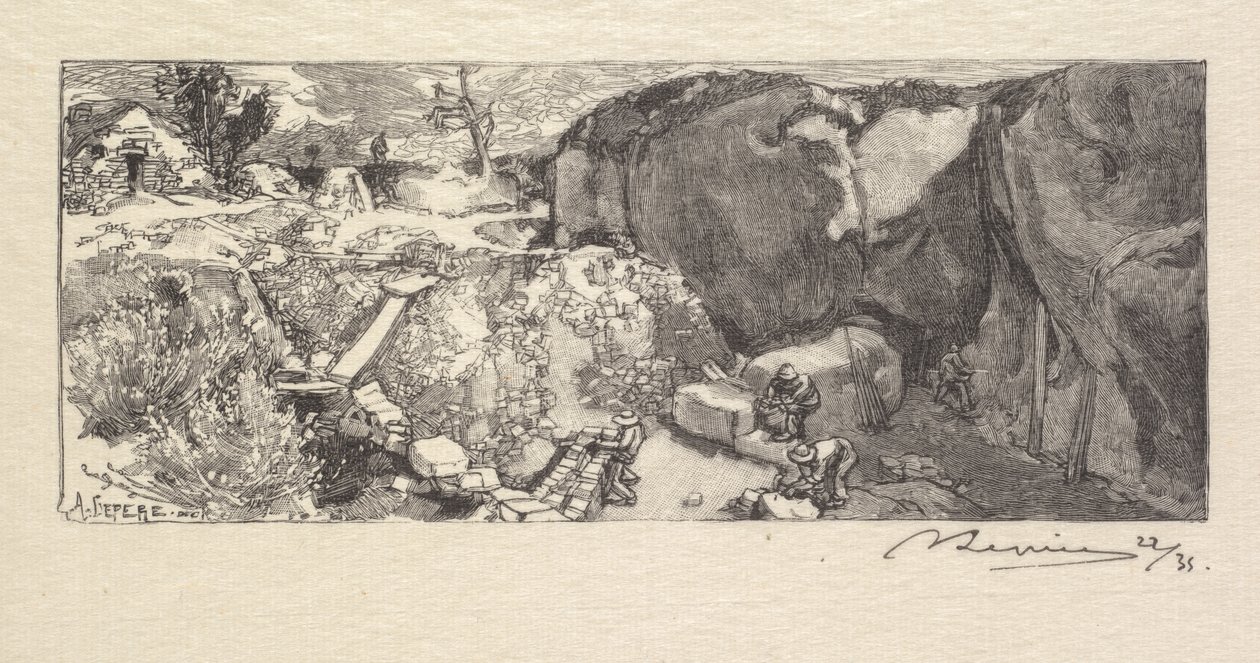 枫丹白露森林：砂岩采石场枫丹白露森林：砂岩采石场，1890年。 作者 奥古斯特·路易斯·勒佩尔