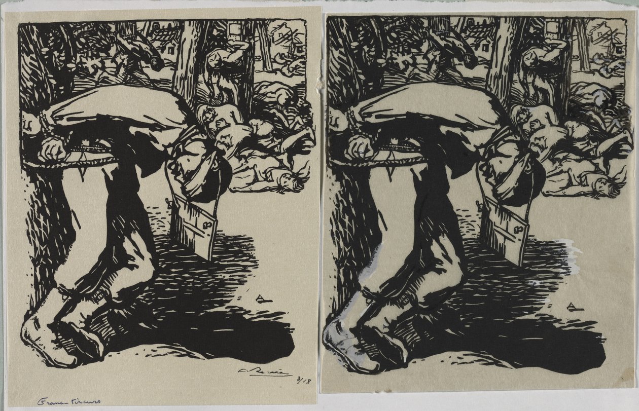 Franc-Tireurs，1914年。 作者 奥古斯特·路易斯·勒佩尔