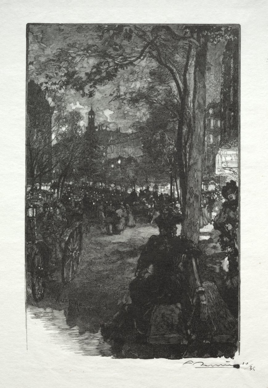 蒙马特大道, le Soir 作者 奥古斯特·路易斯·勒佩尔