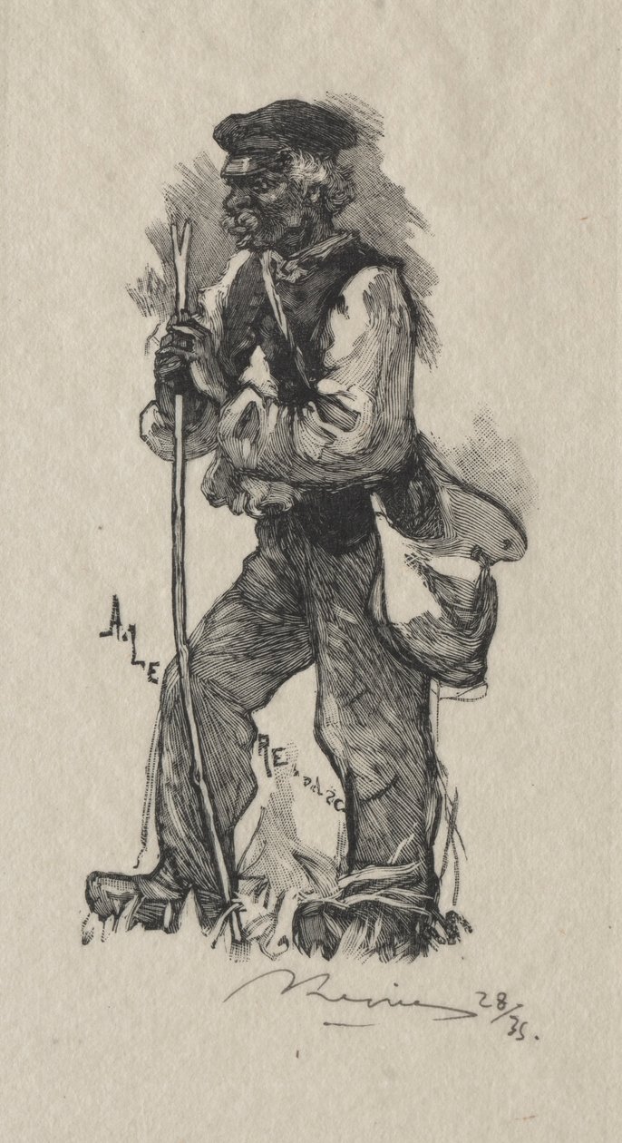 摄蛇者，1889年。 作者 奥古斯特·路易斯·勒佩尔