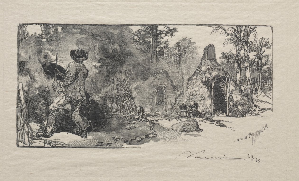 Les Charbonniere，1887年。 作者 奥古斯特·路易斯·勒佩尔