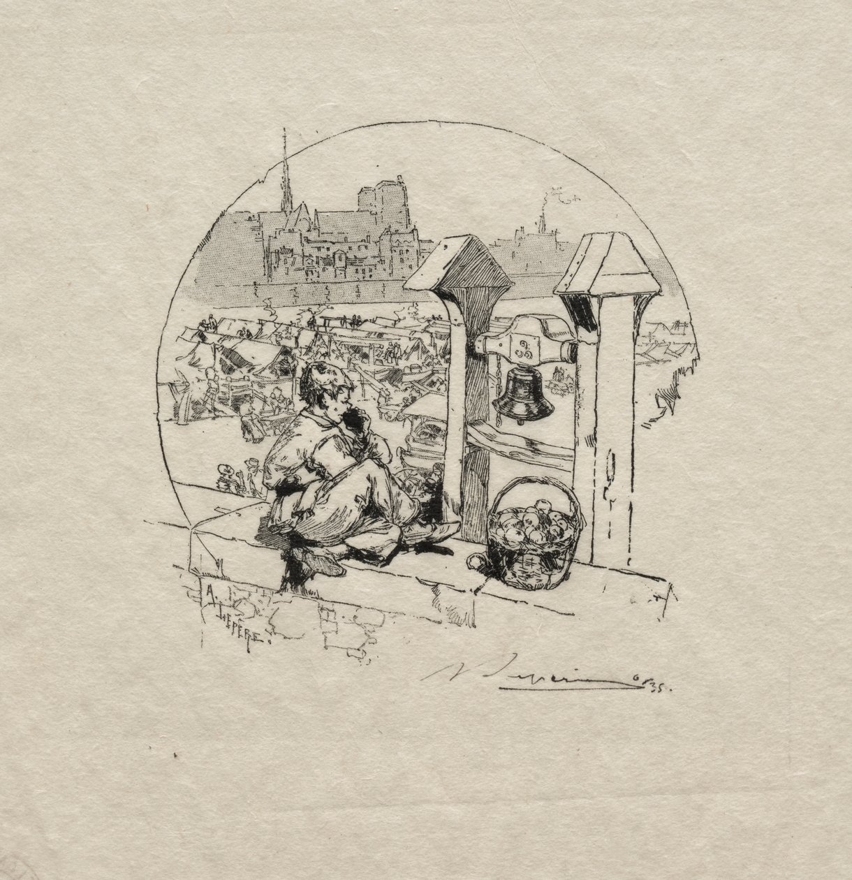 Marché aux Pommes, No. 作者 奥古斯特·路易斯·勒佩尔
