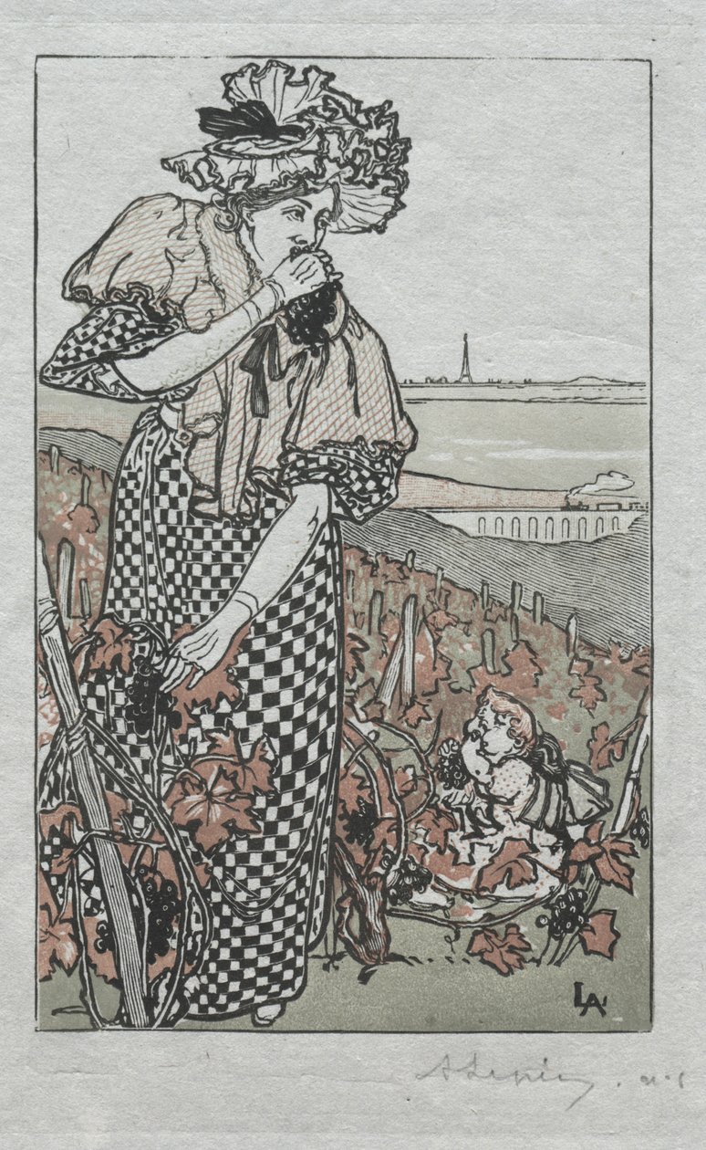巴黎年历，1897年：秋天，1897年。 作者 奥古斯特·路易斯·勒佩尔