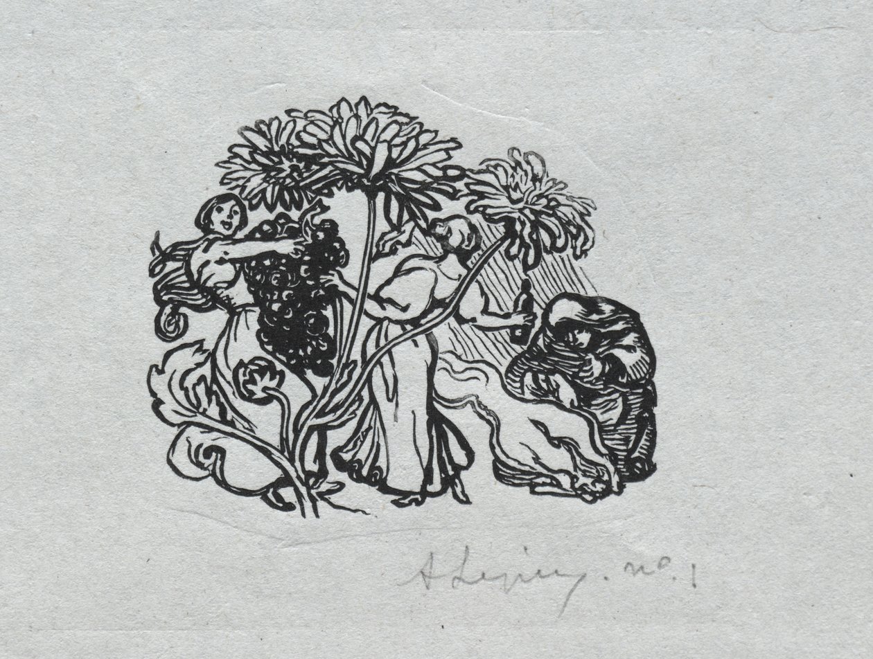 巴黎年鉴》，1897 年：  尾片，秋季 作者 奥古斯特·路易斯·勒佩尔