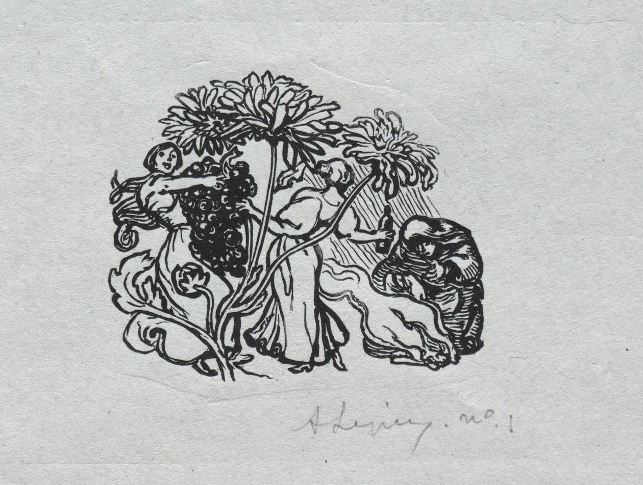 巴黎年历，1897年：尾片，1897年秋天。 作者 奥古斯特·路易斯·勒佩尔