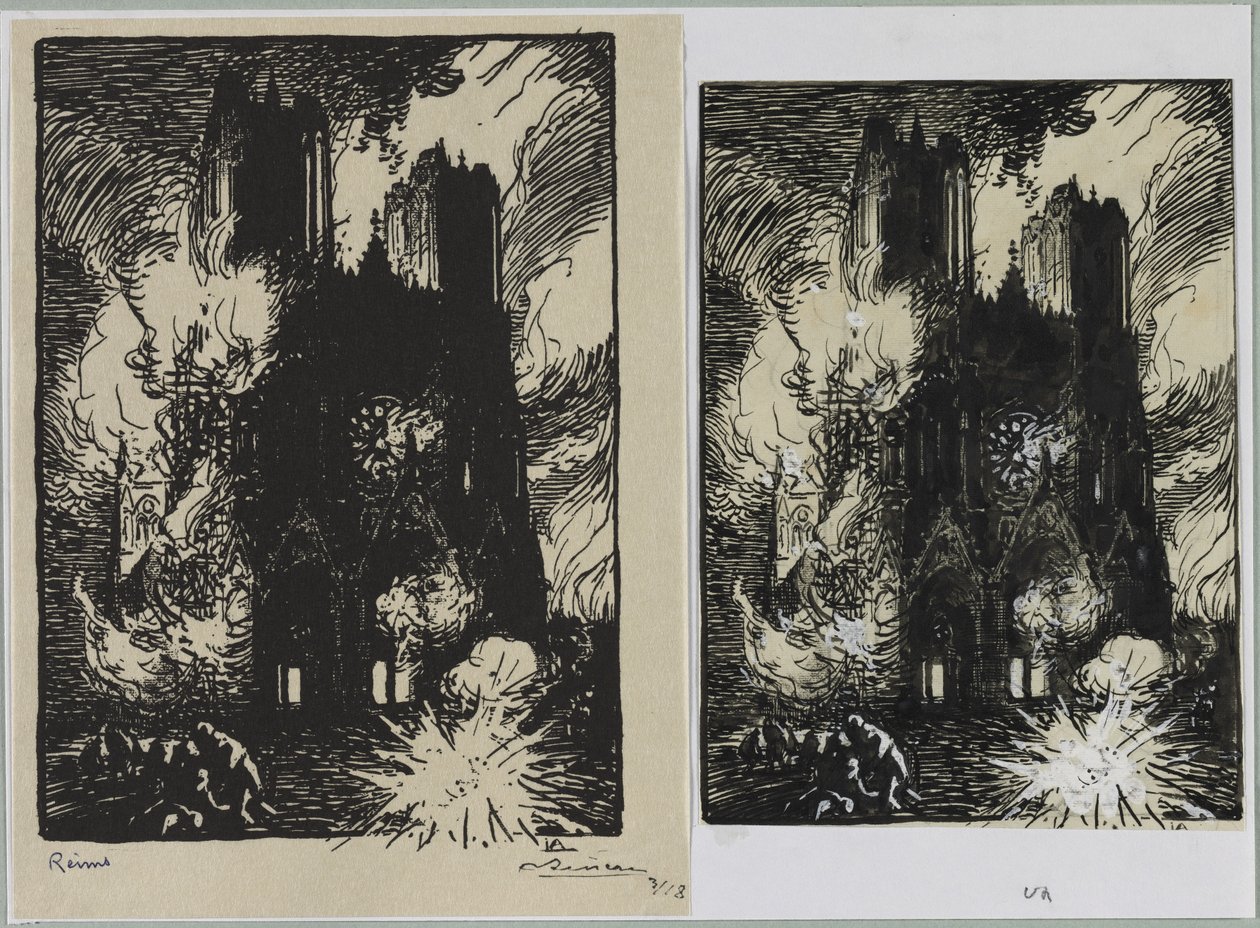兰斯，1914年。 作者 奥古斯特·路易斯·勒佩尔