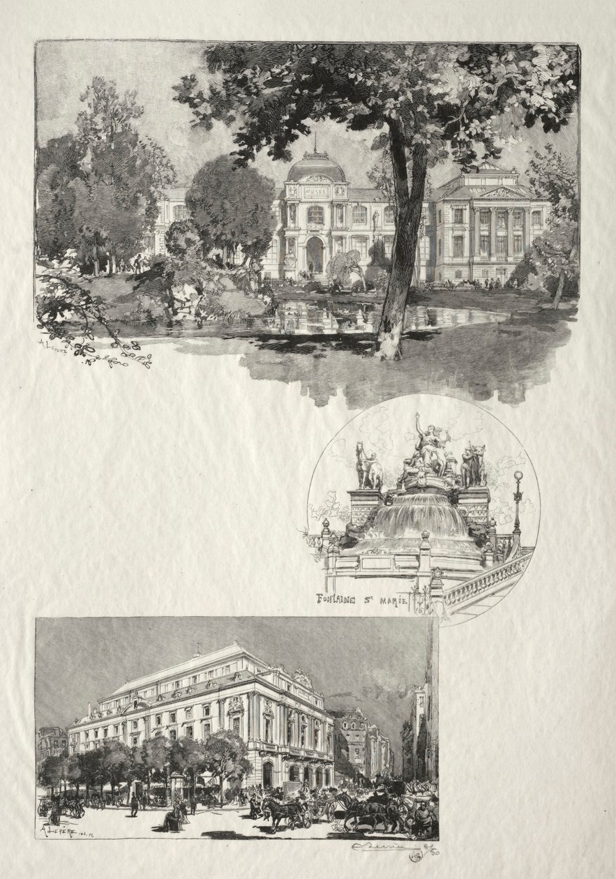 鲁昂·伊卢斯特雷（RouenIllustré）：博物馆，方丹·圣玛丽，艺术剧院，1896年。 作者 奥古斯特·路易斯·勒佩尔