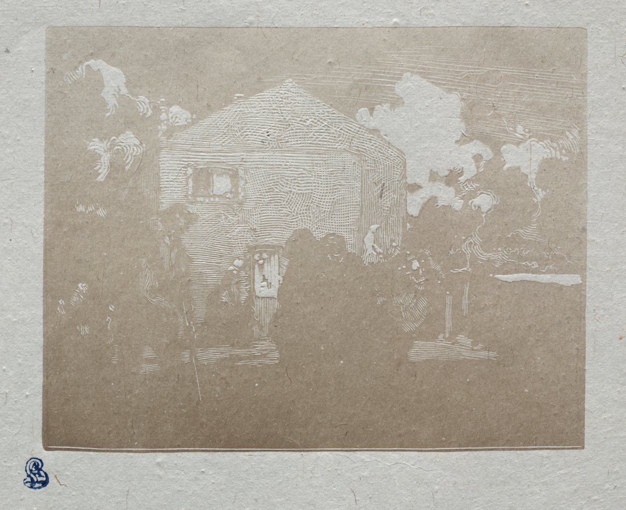 乞House在最后的房子，1905年。 作者 奥古斯特·路易斯·勒佩尔
