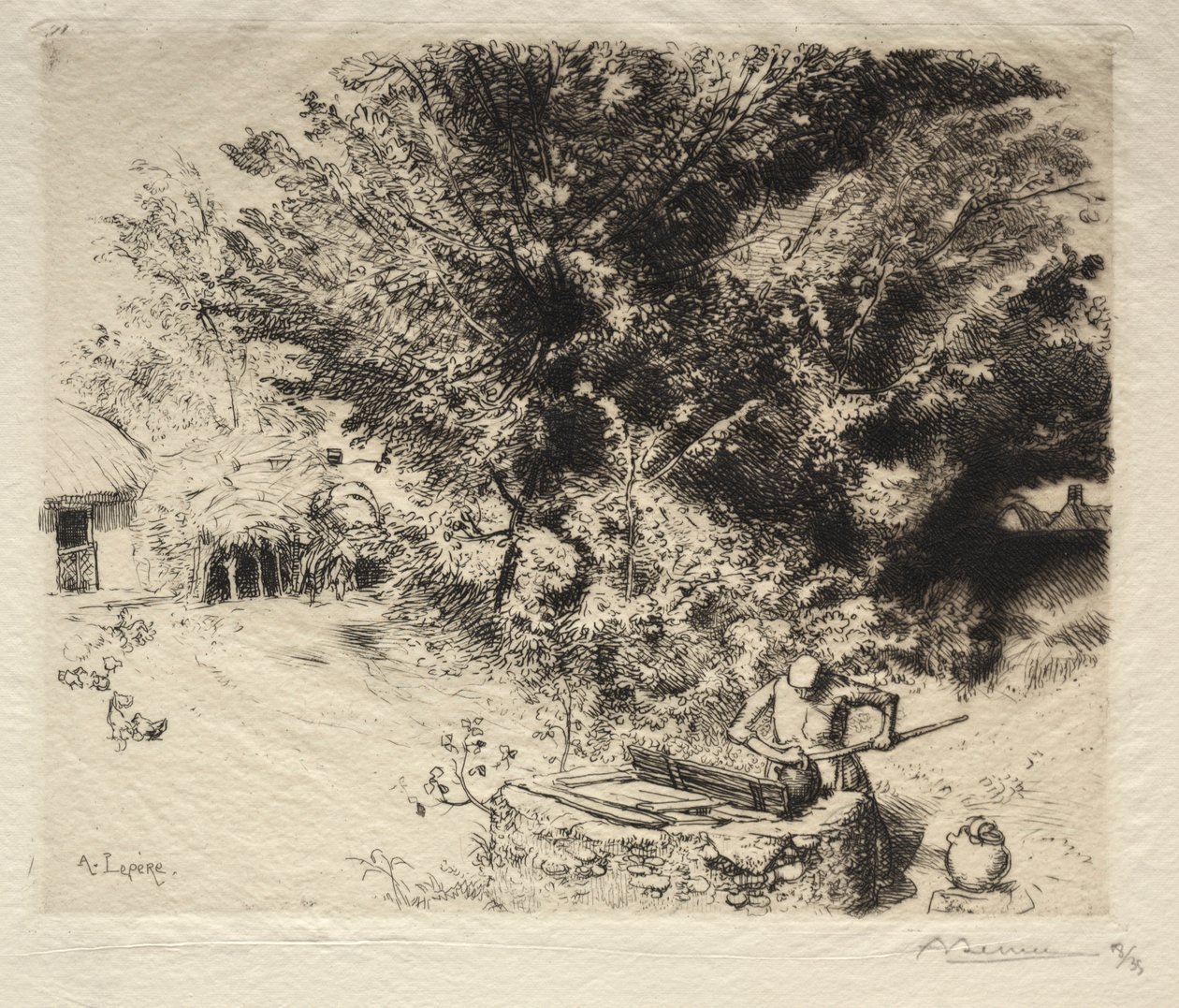地窖，1911年。 作者 奥古斯特·路易斯·勒佩尔