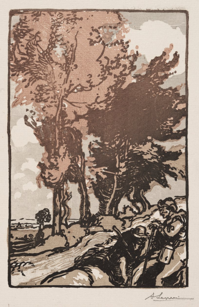 安息之地，1904年。 作者 奥古斯特·路易斯·勒佩尔