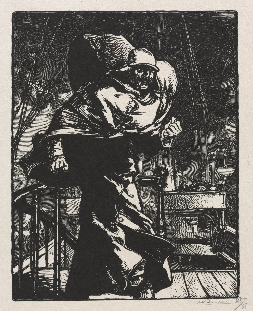 1914年战争。第一辑。威廉皇帝（Anger William）在昂热，1915年。 作者 奥古斯特·路易斯·勒佩尔