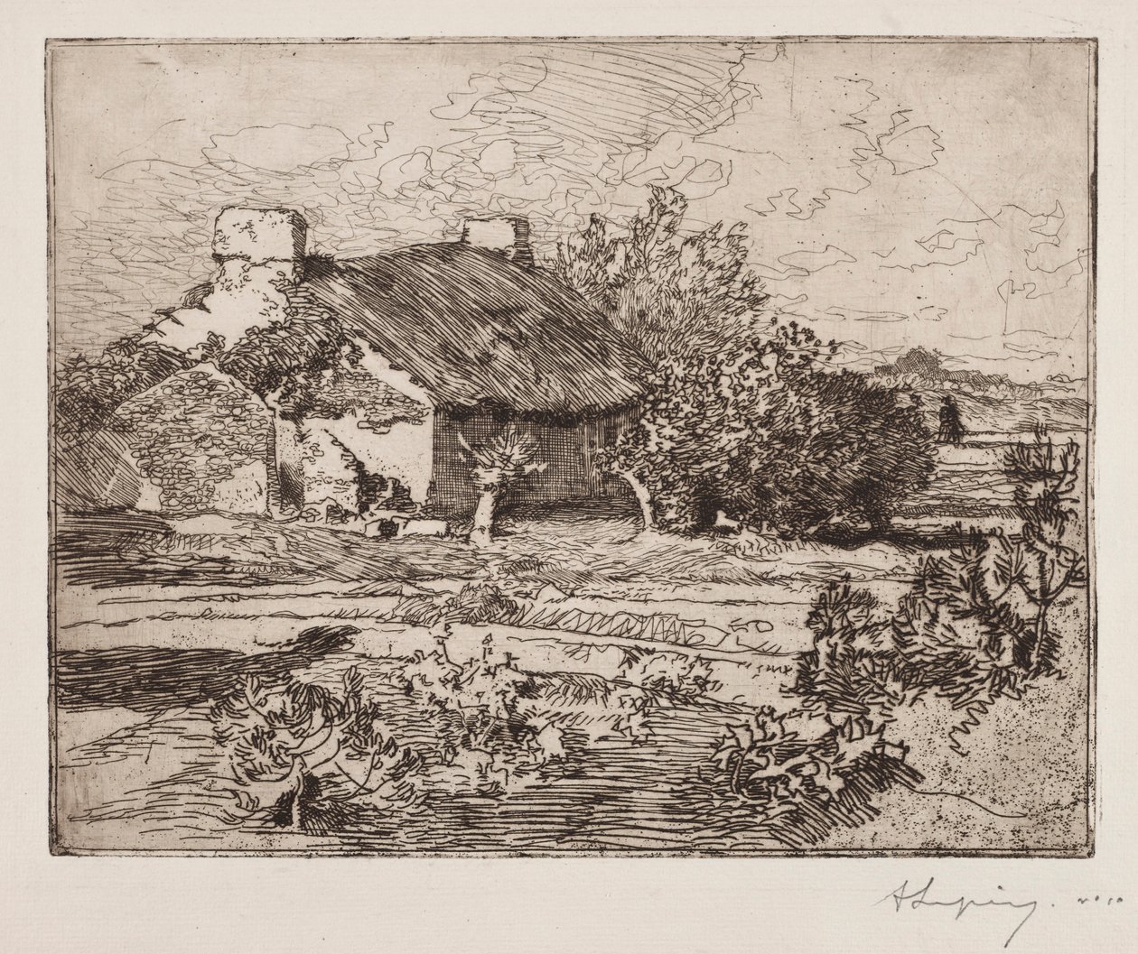 Vielle Bourrine，万代Maison du Marais，1892年。 作者 奥古斯特·路易斯·勒佩尔