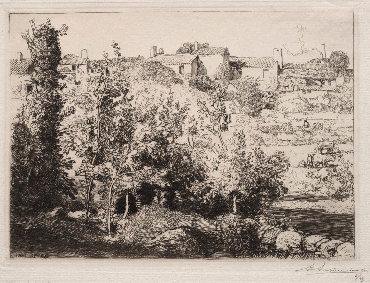 Meule村，1907年。 作者 奥古斯特·路易斯·勒佩尔