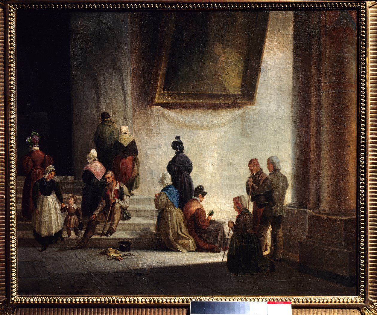 奥莫内在教堂 奥古斯特·米盖特 (Auguste Migette) 绘画 (1802-1884) 1834 年梅斯美术博物馆 作者 奥古斯特·米盖特