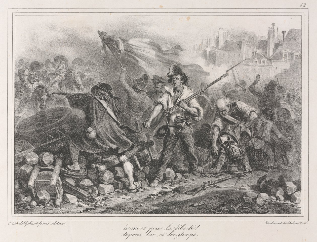 1831年专辑：自由还是死亡！ ，1831年。 作者 奥古斯特·拉菲特（Auguste Raffet）