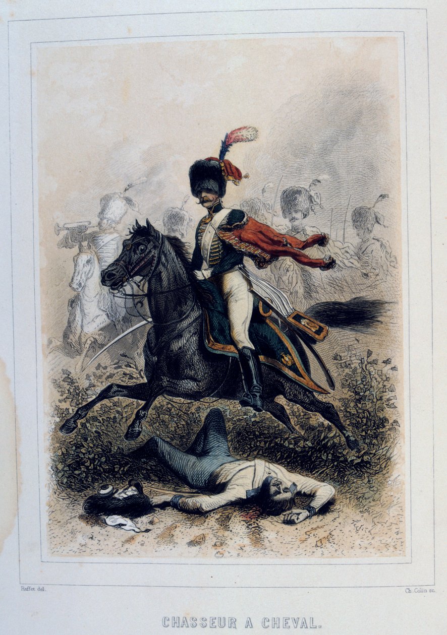 轻骑兵骑马者，1859年。 作者 奥古斯特·拉菲特（Auguste Raffet）