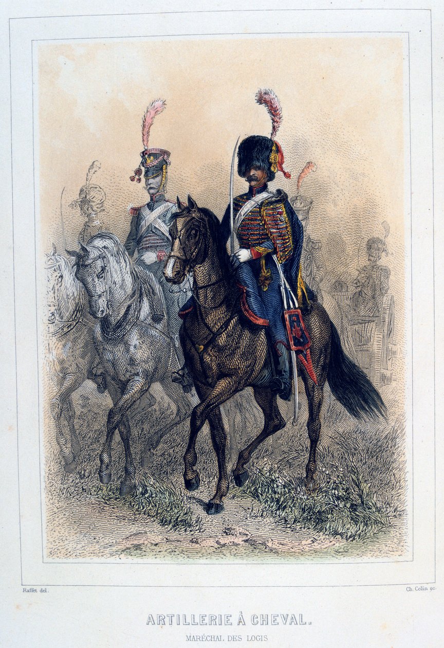 马炮兵元帅，1859年。 作者 奥古斯特·拉菲特（Auguste Raffet）