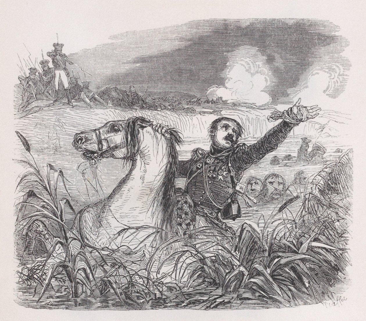 波尼亚托夫斯基来自《贝朗热全集》，1836年。 作者 奥古斯特·拉菲特（Auguste Raffet）