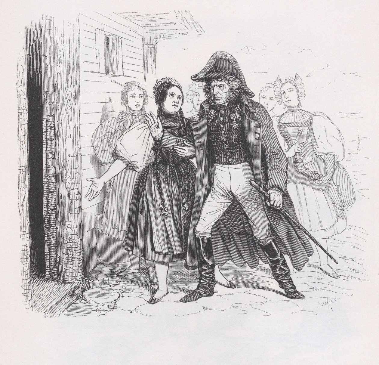 被放逐者》选自《贝朗热全集》，1836年。 作者 奥古斯特·拉菲特（Auguste Raffet）