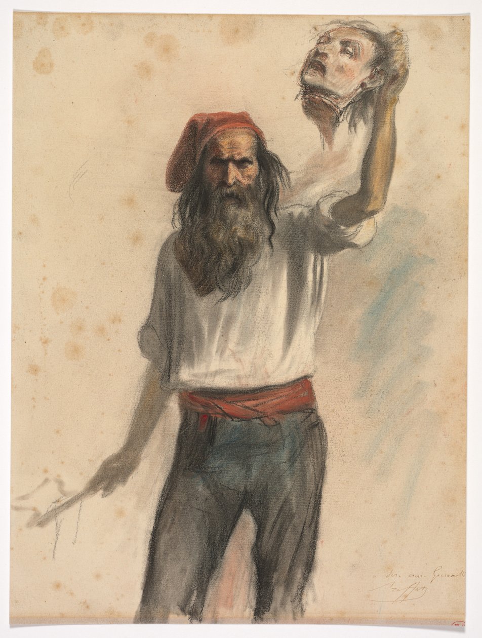 Un Borreau执行者c。 1848年。 作者 奥古斯特·拉菲特（Auguste Raffet）