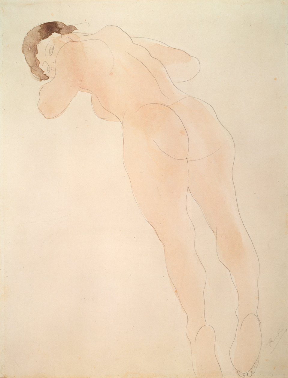 裸体，1900-1908年。 作者 奥古斯特·罗丹（Auguste Rodin）