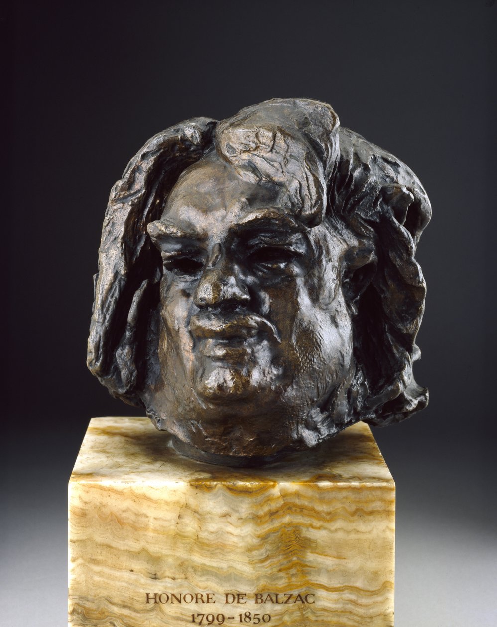 巴尔扎克，最后一次研究前的负责人（青铜） 作者 奥古斯特·罗丹（Auguste Rodin）