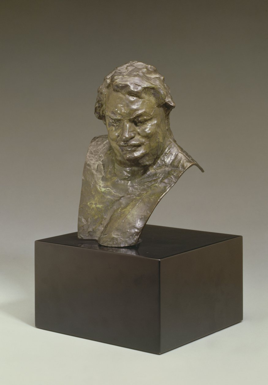 巴尔扎克的半身像，1892-95年 作者 奥古斯特·罗丹（Auguste Rodin）