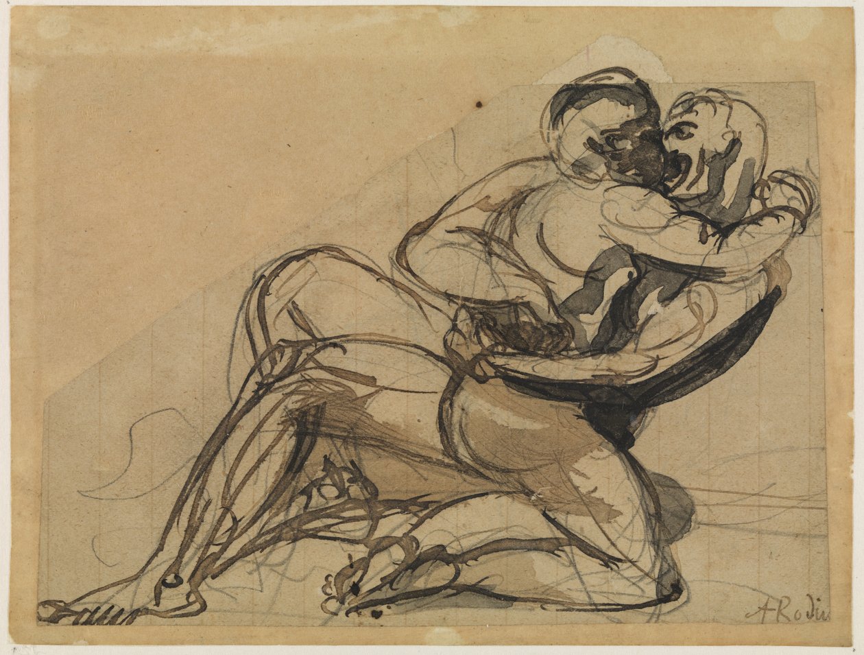 男人拥抱女人 作者 奥古斯特·罗丹（Auguste Rodin）