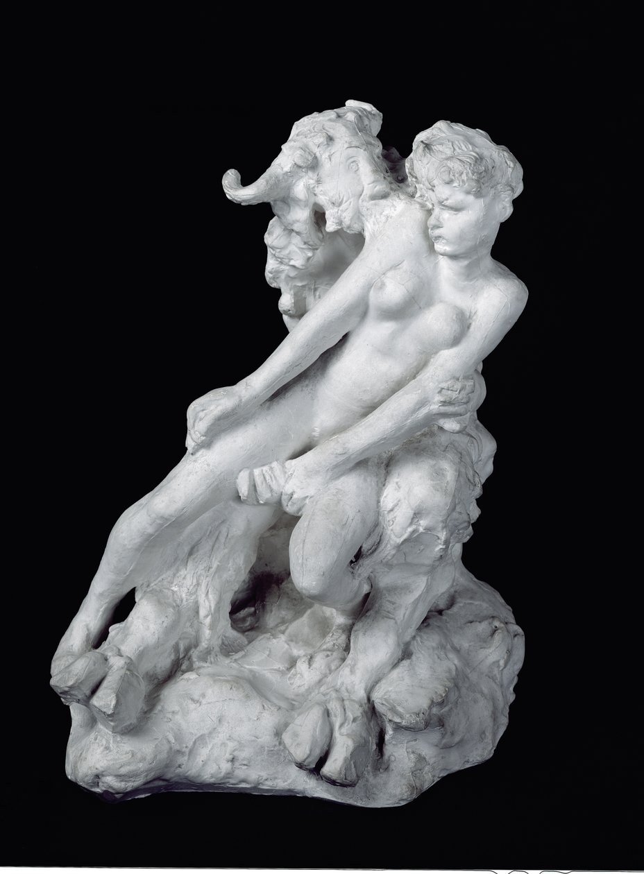 Faun和Nymph，c.1886（石膏） 作者 奥古斯特·罗丹（Auguste Rodin）