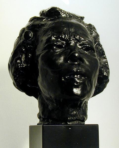 花子（青铜器）（黑白照片） 作者 奥古斯特·罗丹（Auguste Rodin）