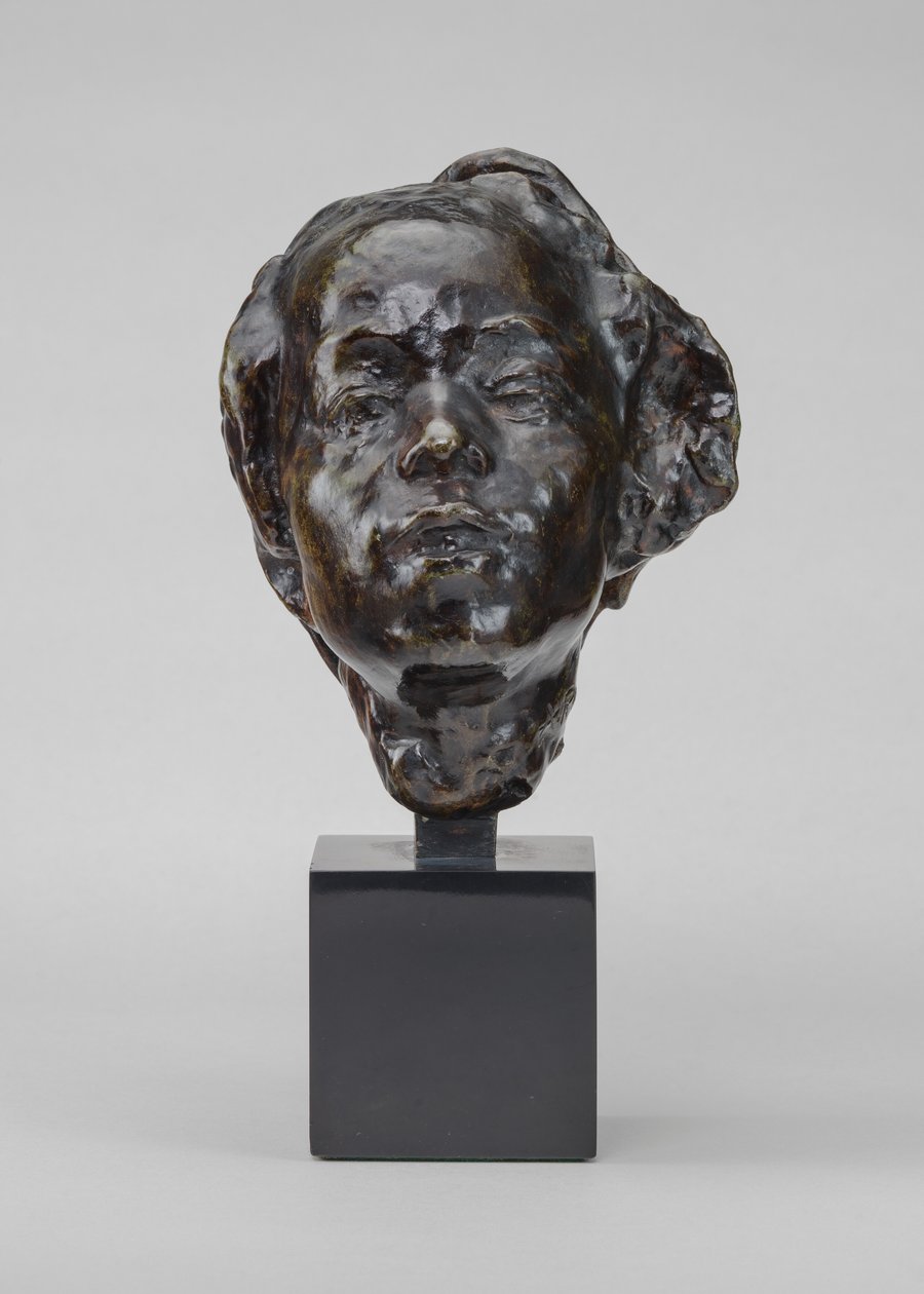大田久花子的头像，模型约1908年，1965年铸造。 作者 奥古斯特·罗丹（Auguste Rodin）