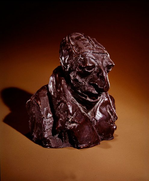 Honore-Victorin Daumier（平头男人），c.1832-35（古铜色） 作者 奥古斯特·罗丹（Auguste Rodin）