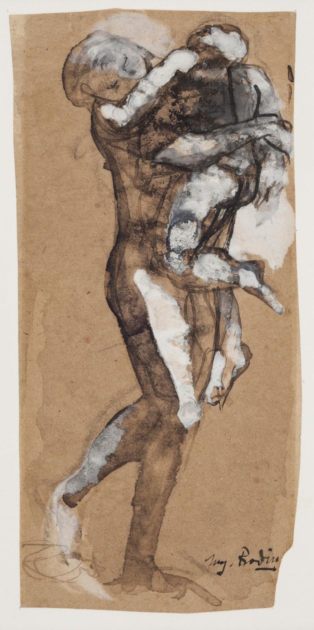 抱着男孩的妇女 作者 奥古斯特·罗丹（Auguste Rodin）