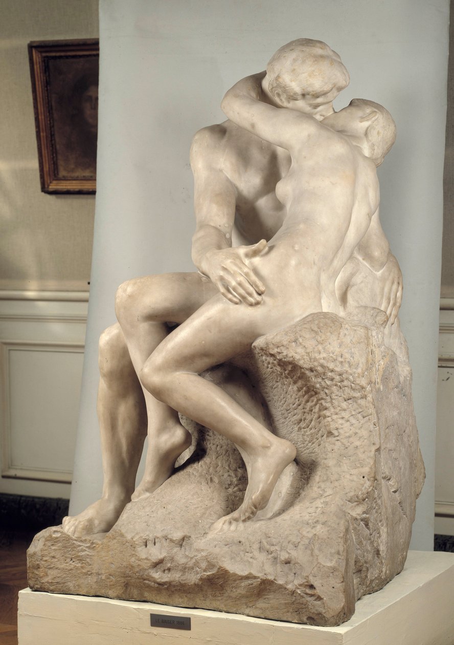 Le baiser 大理石雕塑，奥古斯特-罗丹（1840-1917）著 作者 奥古斯特·罗丹（Auguste Rodin）