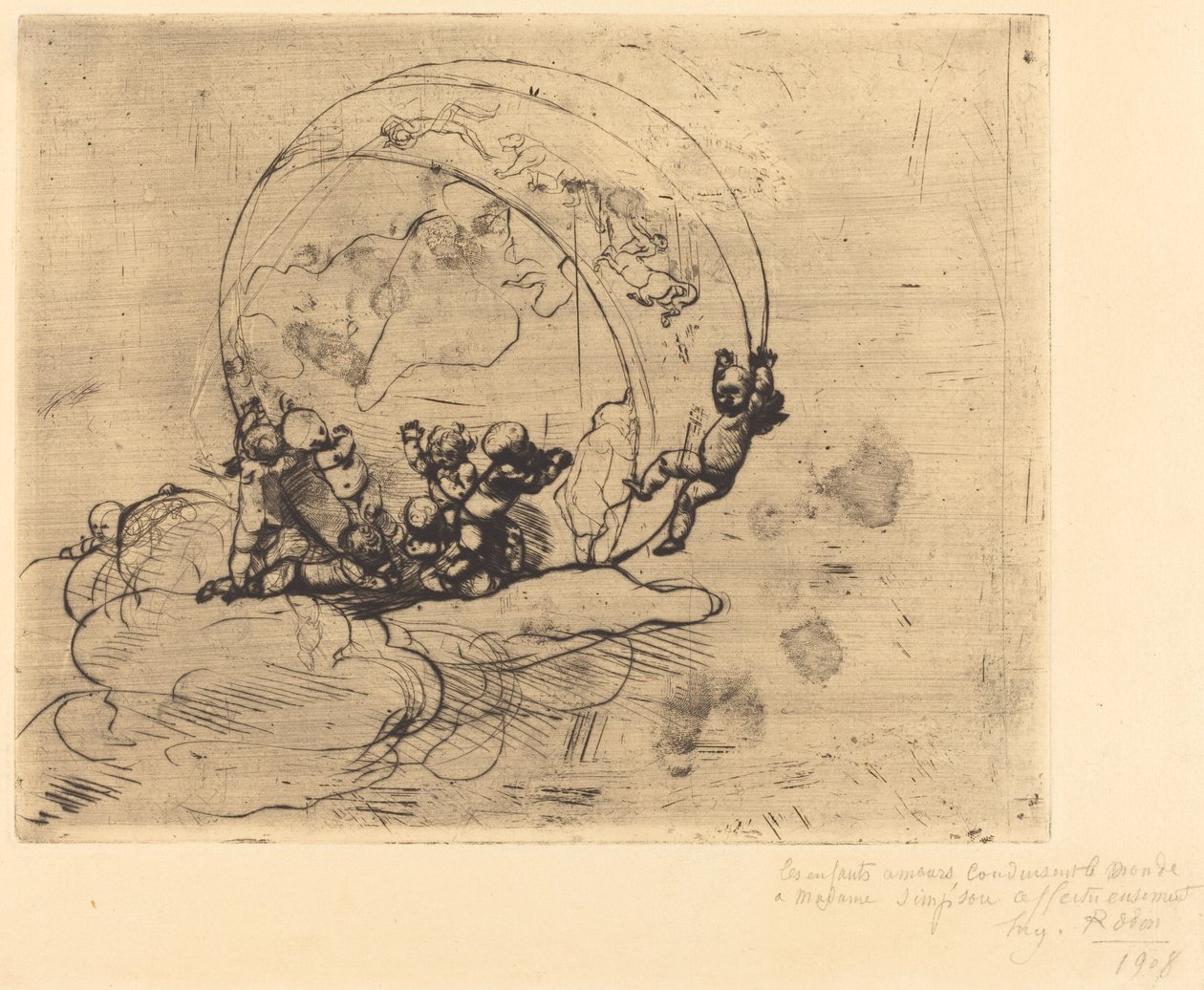 Les Amours Conduisant le Monde, 1881. 作者 奥古斯特·罗丹（Auguste Rodin）