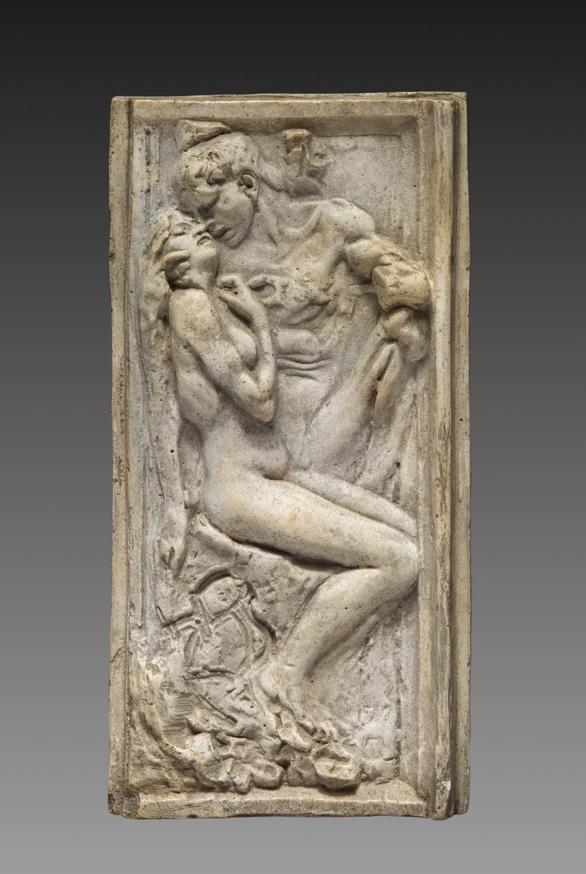 恋人（Les amants），约 1880-85 年（原模型）（石膏清漆淡茶色） 作者 奥古斯特·罗丹（Auguste Rodin）