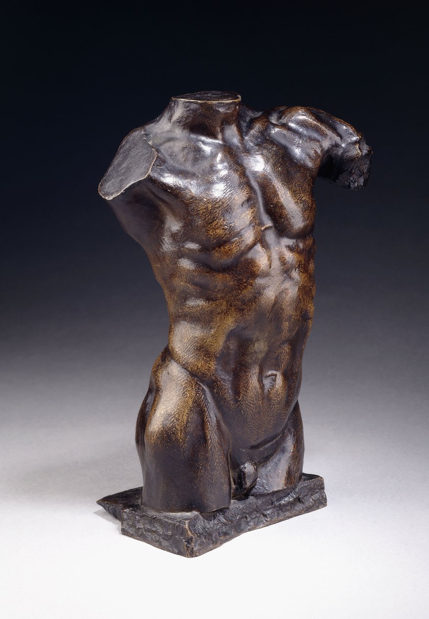 男性躯干-新模型，约1885年 作者 奥古斯特·罗丹（Auguste Rodin）