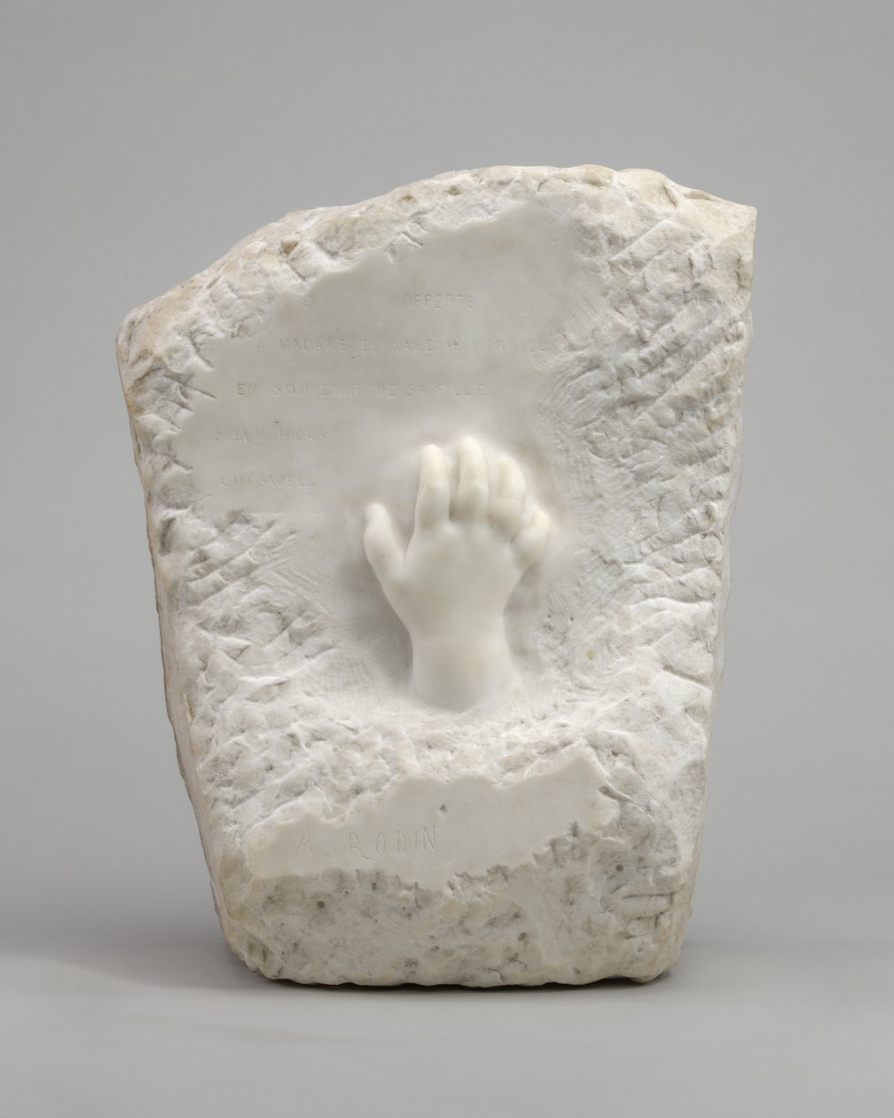 一个孩子的纪念救济手，1908年。 作者 奥古斯特·罗丹（Auguste Rodin）