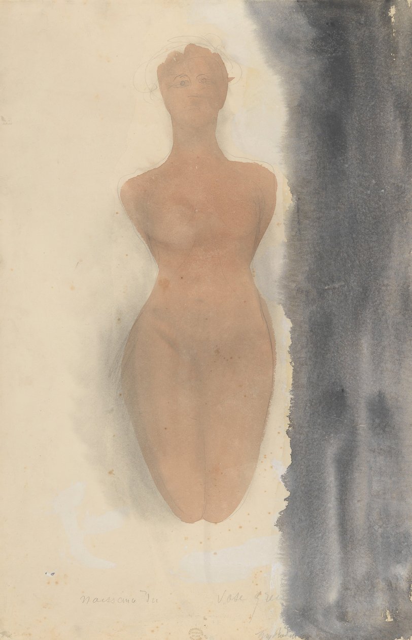 希腊花瓶的起源，1900-1910。 作者 奥古斯特·罗丹（Auguste Rodin）