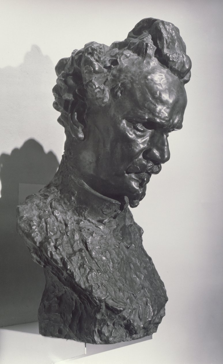 Henri Rochefort（1830-1913）记者的肖像半身像和报纸&39;L&39;Intransigeant&39;的创始人（青铜） 作者 奥古斯特·罗丹（Auguste Rodin）