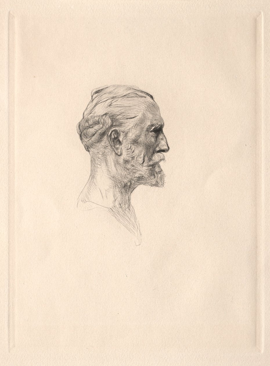 安东宁普鲁斯特的画像。 作者 奥古斯特·罗丹（Auguste Rodin）