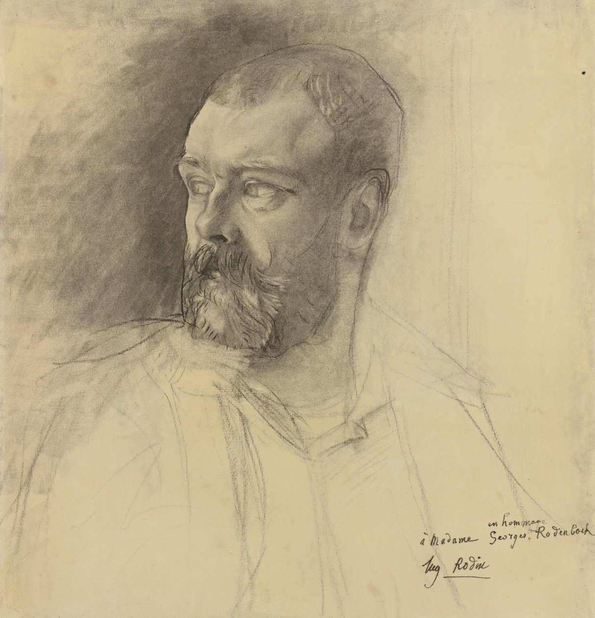 八度米尔博肖像1848-1917，约1893年 作者 奥古斯特·罗丹（Auguste Rodin）