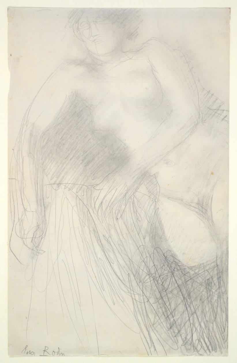 躺着的女性裸体 作者 奥古斯特·罗丹（Auguste Rodin）