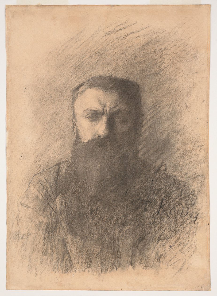 自画像》，1898年。 作者 奥古斯特·罗丹（Auguste Rodin）