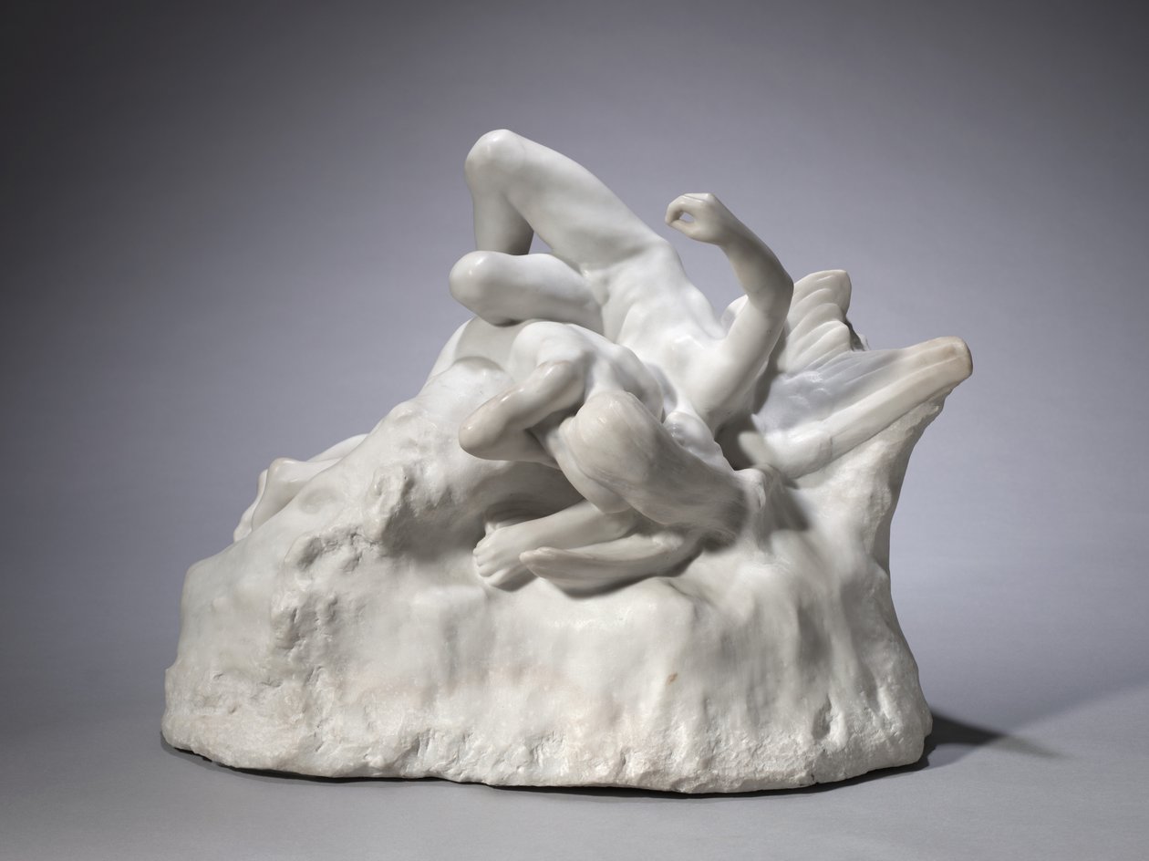 天使的陷落，约1890-1900年 作者 奥古斯特·罗丹（Auguste Rodin）